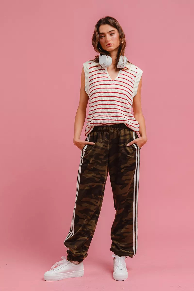 Side Lines Camouflage Track Pants